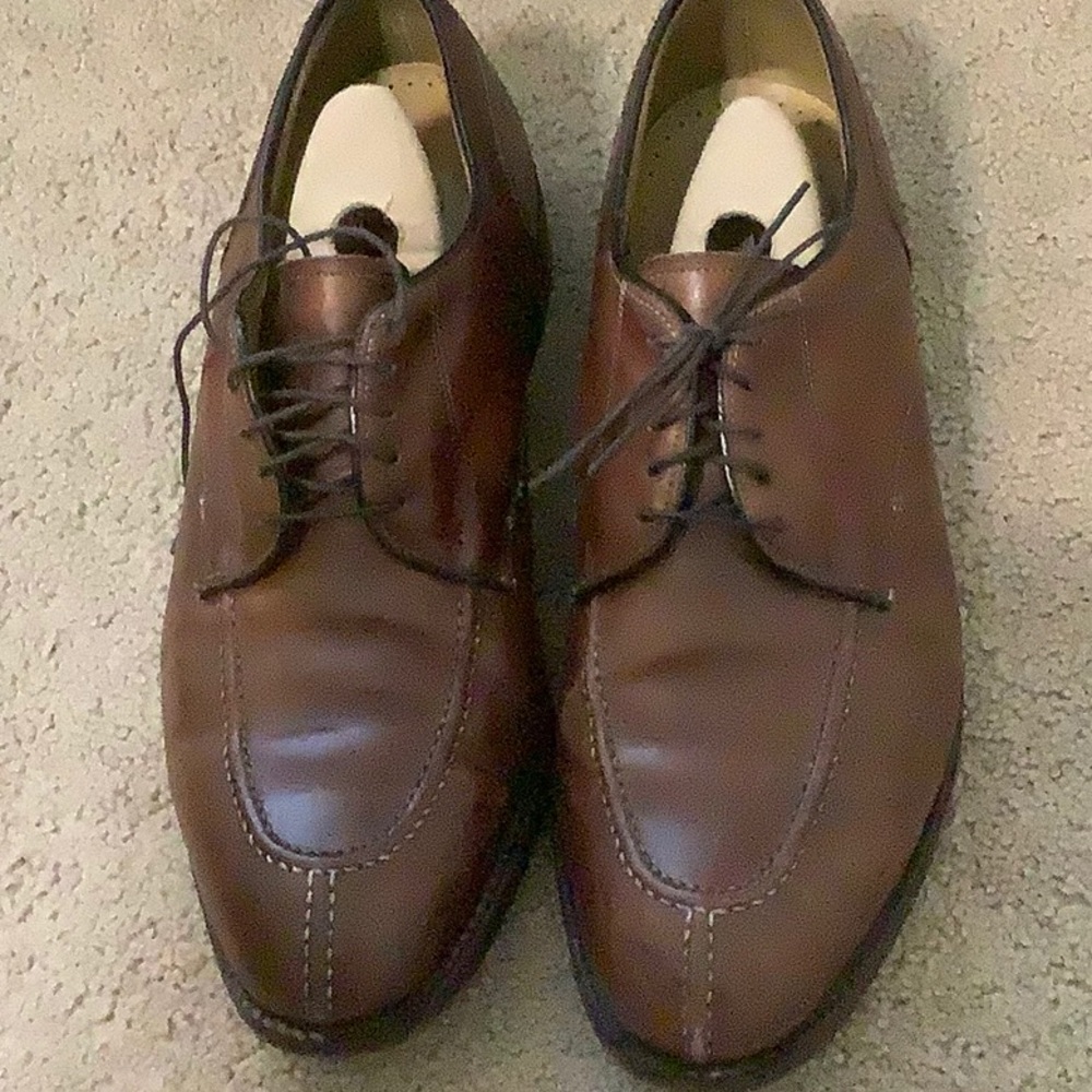 ❤️USED men’s brown Johnson & Murphy dress shoes 10